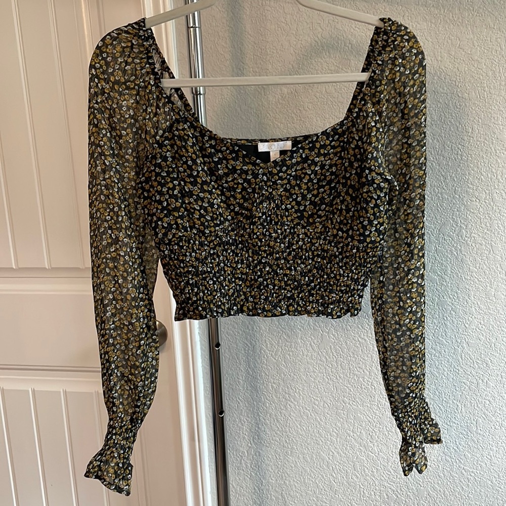 Floral Cropped Blouse